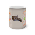 Personalized "Be Happy" Color-Changing Cat Mug