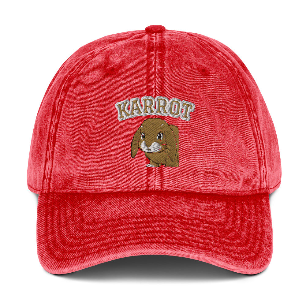 Customizable Vintage Cotton Twill Cap